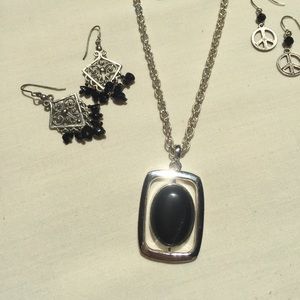 ⭐️SALE⭐️Black and Silver 4 Pieces